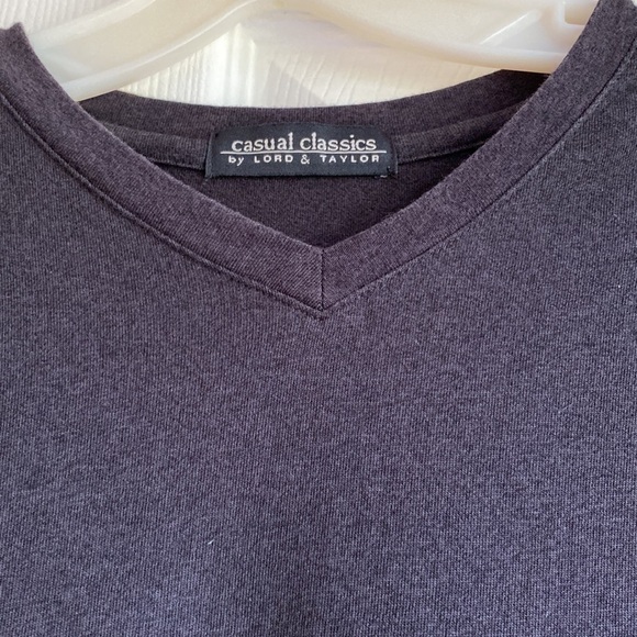 Men tee shirt Lord and Taylor Casual Classics V Neck short sleeve tee. XXL - Picture 3 of 14